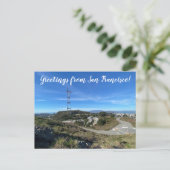 Grüße aus San Francisco! Postkarte (Stehend Vorderseite)