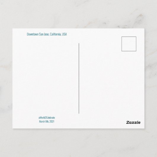 Grüße aus San Jose! Postkarte (Rückseite)