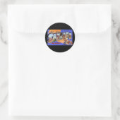 Grüße aus Santa Fe New Mexico Runder Aufkleber (Tasche)