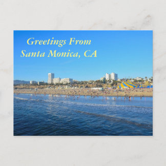 Grüße aus Santa Monica California Postkarte