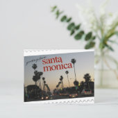 Grüße aus Santa Monica, Kalifornien Postkarte (Stehend Vorderseite)