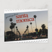 Grüße aus Santa Monica, Kalifornien Postkarte (Vorderseite)