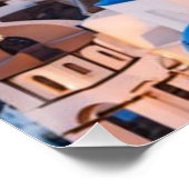 Grüße aus Santorini Poster (Ecke)