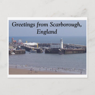 Grüße aus Scarborough, England Postkarte