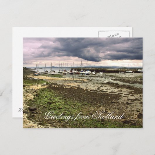 Grüße aus Schottland, Aberdour Postkarte (Vorne/Hinten)