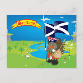 Grüße aus Schottland Postkarte