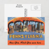 Grüße aus Scranton Postkarte (Vorne/Hinten)