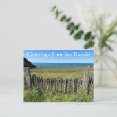 Grüße aus Sea Ranch Postkarte (Stehend Vorderseite)