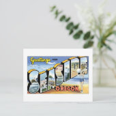 Grüße aus Seaside, Oregon! Postkarte (Stehend Vorderseite)