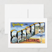 Grüße aus Seaside, Oregon! Postkarte (Vorne/Hinten)