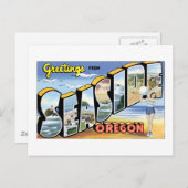Grüße aus Seaside, Oregon Postkarte (Vorne/Hinten)