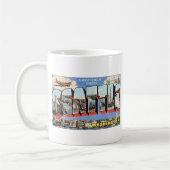 Grüße aus Seattle, WA Kaffeetasse (Links)