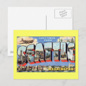 Grüße aus Seattle, WA Postkarte (Vorne/Hinten)