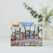 Grüße aus Seattle, Washington, USA Postkarte (Stehend Vorderseite)