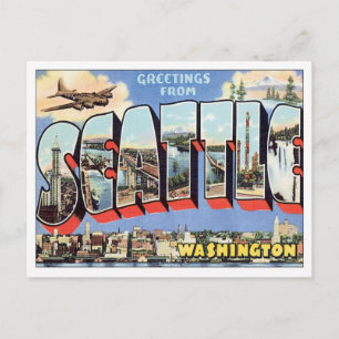 Grüße aus Seattle, Washington, USA Postkarte