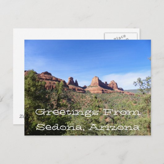 Grüße aus Sedona, Arizona Postkarte (Vorne/Hinten)