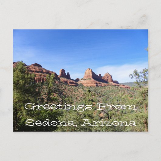 Grüße aus Sedona, Arizona Postkarte (Vorderseite)