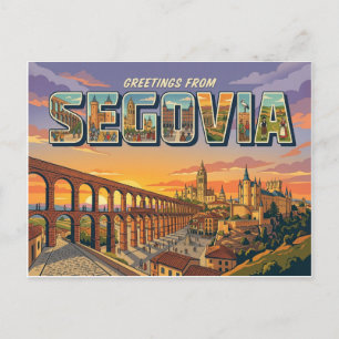 Grüße aus Segovia, Spanien Postkarte