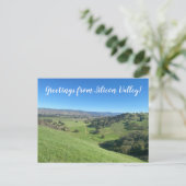 Grüße aus Silicon Valley! Postkarte (Stehend Vorderseite)