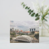 Grüße aus Singapur Postkarte (Stehend Vorderseite)