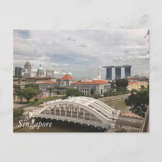 Grüße aus Singapur Postkarte (Vorderseite)