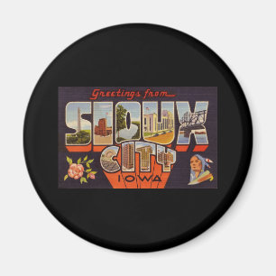 Grüße aus Sioux City Iowa Magnet