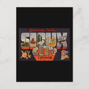 Grüße aus Sioux City Iowa Postkarte