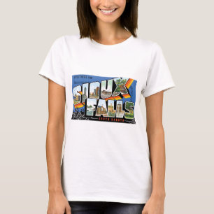 Grüße aus Sioux Falls, South Dakota! Retro T-Shirt