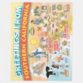 Grüße aus SoCal Fleece Blanket (Vorderseite)