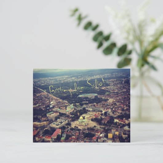 Grüße aus Sofia Postkarte (Stehend Vorderseite)