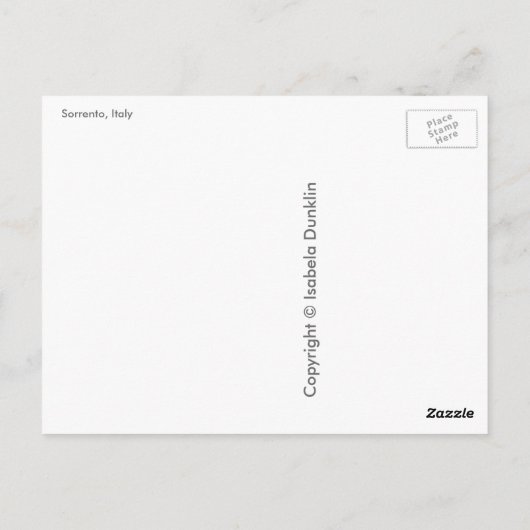 Grüße aus Sorrento, Italien Postkarte (Rückseite)