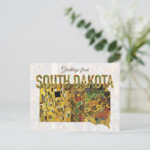 Grüße aus South Dakota Postkarte (Stehend Vorderseite)