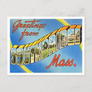 Grüße aus Southbridge, Massachusetts Reise Postkarte