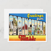 Grüße aus Springfield, Massachusetts Travel Postkarte (Vorne/Hinten)