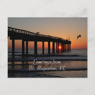 Grüße aus St. Augustine, FL Postkarte