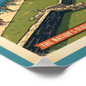 Grüße aus St. Augustine Retro Poster (Ecke)