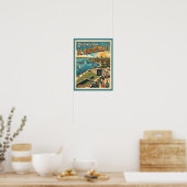 Grüße aus St. Augustine Retro Poster (Küche)