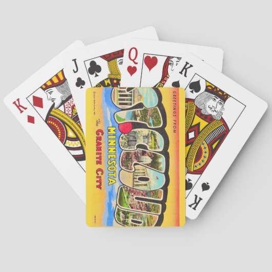Grüße aus St. Cloud, MI Spielkarten (Rückseite)