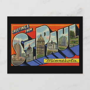 Grüße aus St. Paul Minnesota Postkarte