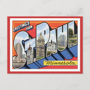 Grüße aus St.Paul Minnesota Postkarte