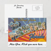 Grüße aus St. Petersburg, Florida Postkarte (Vorne/Hinten)