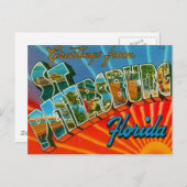 Grüße aus St. Petersburg Florida Postkarte (Vorne/Hinten)