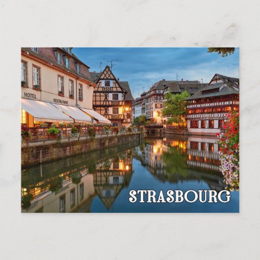 Grüße aus Straßburg, Frankreich Postkarte (Vorderseite)