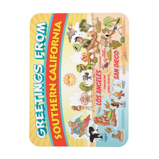 Grüße aus Südkalifornien Magnet (Vertikal)