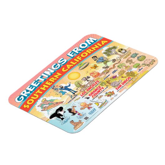 Grüße aus Südkalifornien Magnet (Linke Seite)