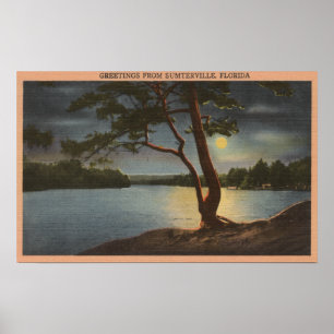 Grüße aus Sumterville, Florida, Moon Poster