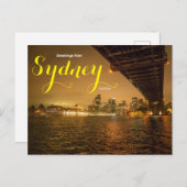 Grüße aus Sydney Australia Kreuzfahrt Postkarte (Vorne/Hinten)