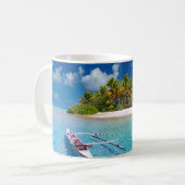 Grüße aus Tahiti Kaffeetasse (Vorderseite Links)