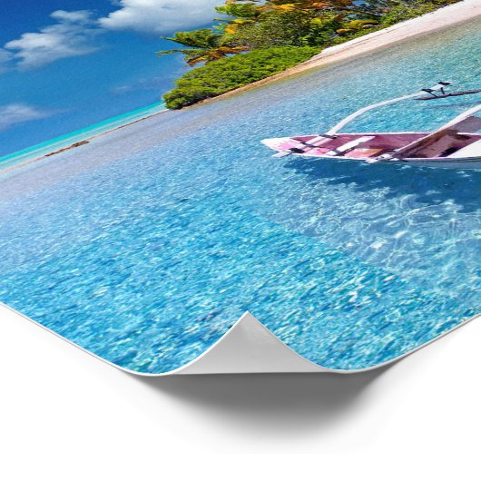 Grüße aus Tahiti Poster (Ecke)