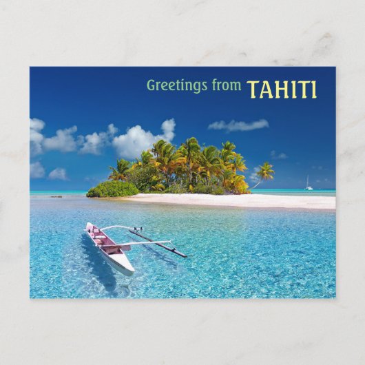 Grüße aus Tahiti Postkarte (Vorderseite)